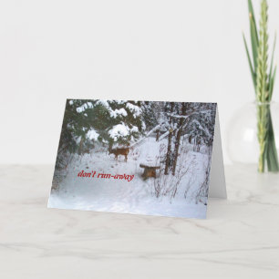 Deer Birthday-Funny Card