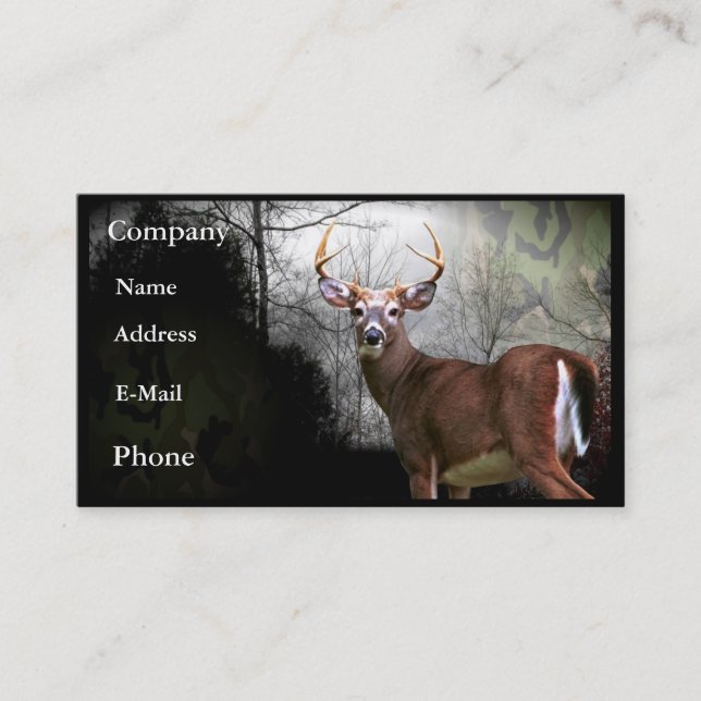 Deer Buck Business Card Customisable (Front)