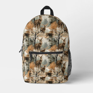 Deer Buck Camouflage Boy's Printed Backpack