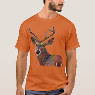 Deer Buck Head Design T-Shirt