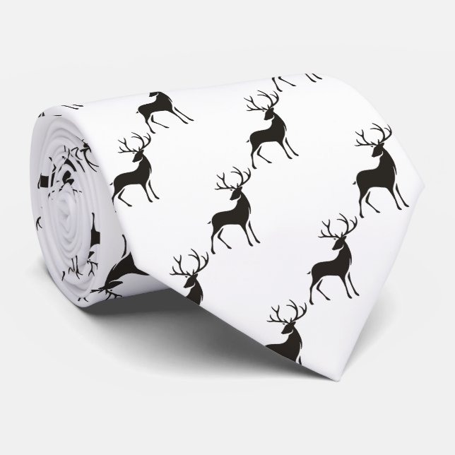 Deer Buck Hunter  Tie (Rolled)