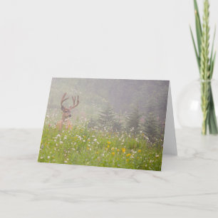 Deer Buck Mount Rainier National Park Card