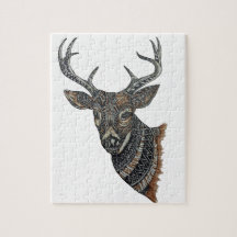 Deer Buck with Intricate Design