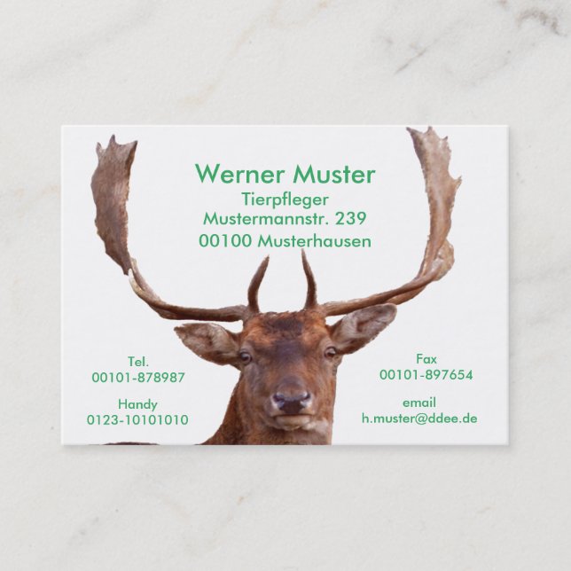 deer business card (Front)