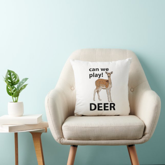 Deer Can We Play Cute Deer Cushion (Chair)
