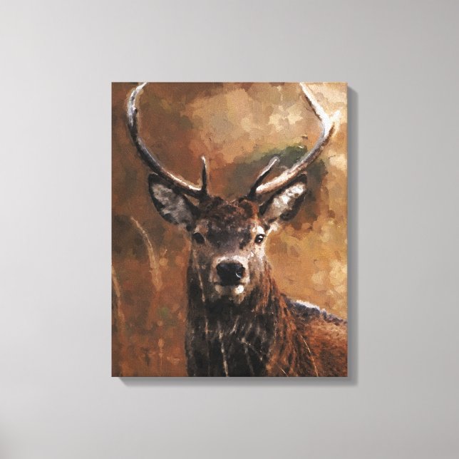 Deer canvas print (Front)