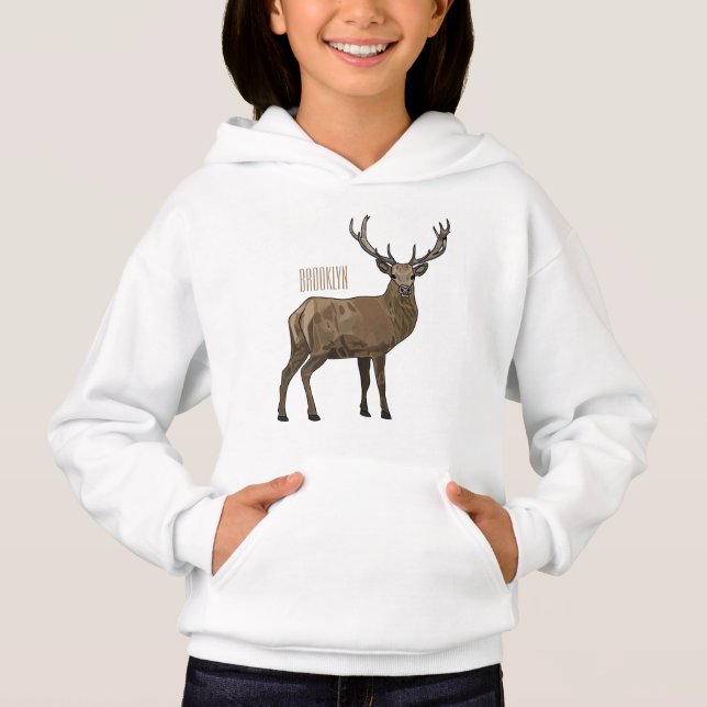 Deer cartoon illustration (Front)