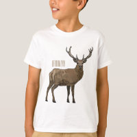 Deer cartoon illustration