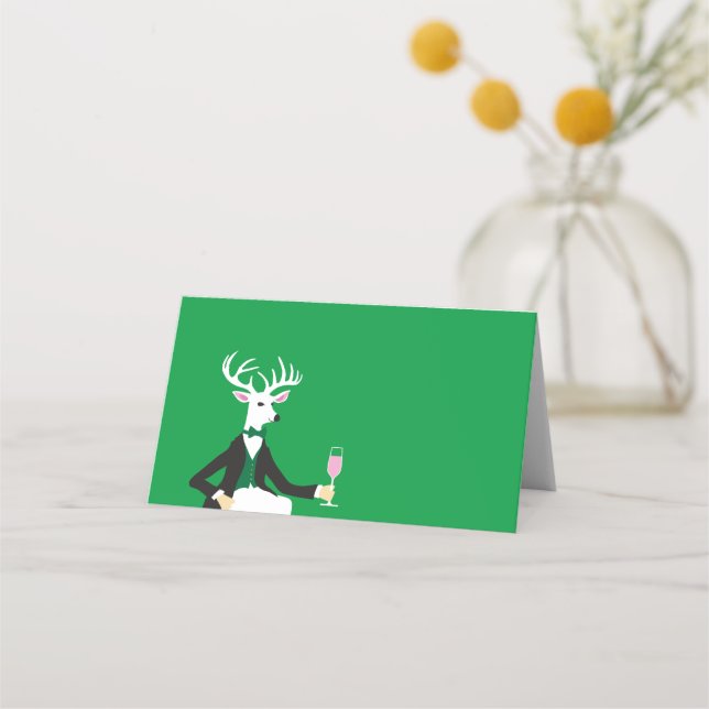 Deer Cheers Place Card (Front)