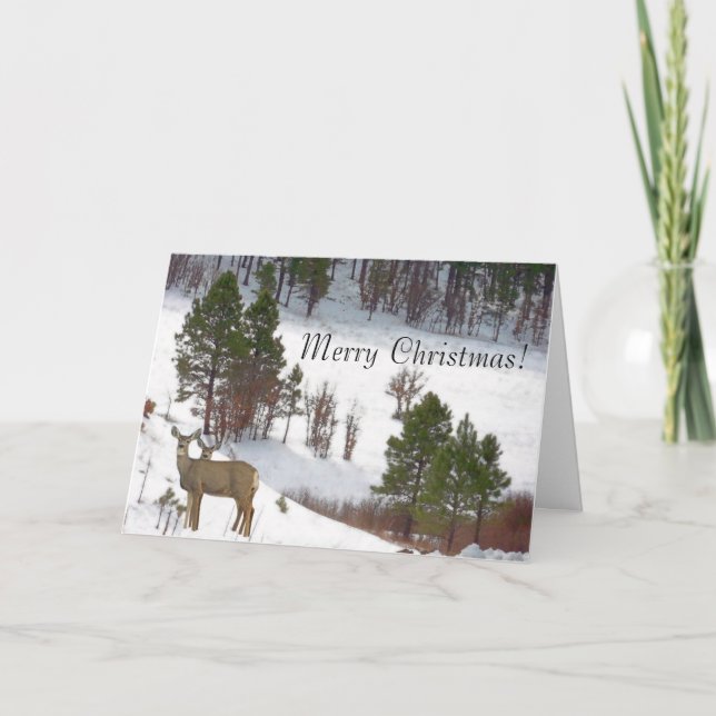 Deer Christmas Card (Front)