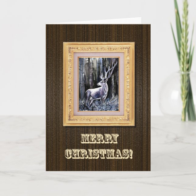 Deer  Christmas Card (Front)