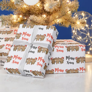 Deer Christmas Christmas Animals Cute Deer Wrappin Wrapping Paper