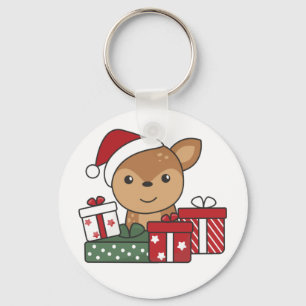 Deer Christmas Gift Winter Animals Deer Keychain