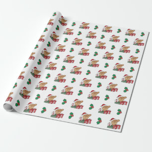 Deer Christmas Gift Winter Animals Deer Wrapping P Paper