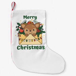 Deer Christmas Letter Winter Animals Deer Small Christmas Stocking