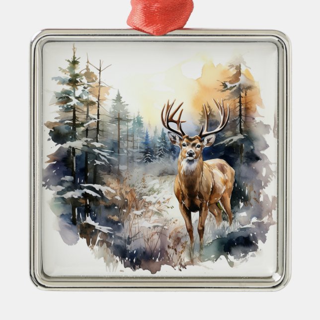 Deer Christmas Ornament (Front)