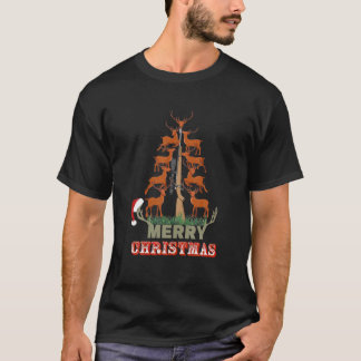 Deer Christmas Tree - Love Hunting T-Shirt