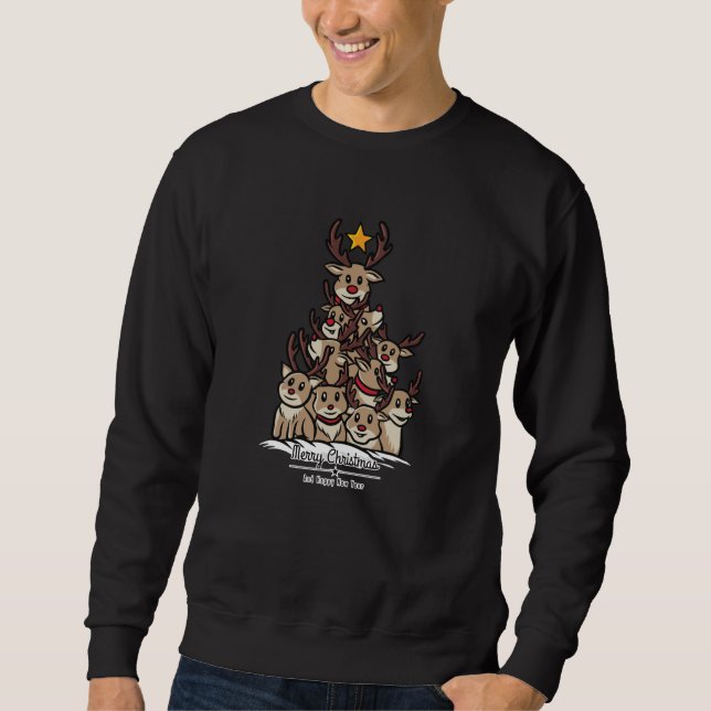 Deer Christmas Tree Sweatshirt (Front)