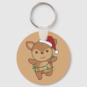 Deer Christmas Winter Animals Deer Keychain