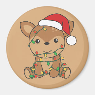 Deer Christmas Winter Animals Deer Magnet