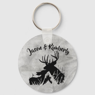Deer Couple Key Ring