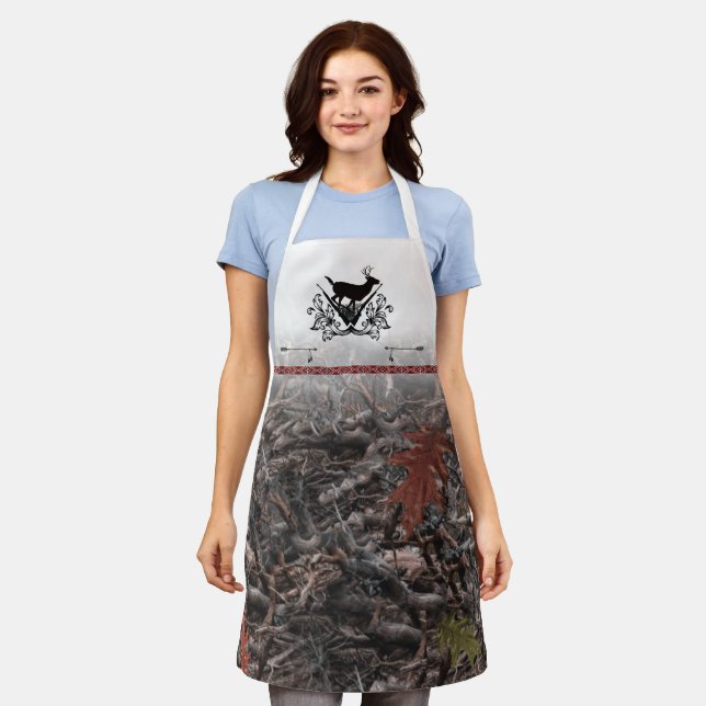Deer Crest and Camo Apron (Worn)