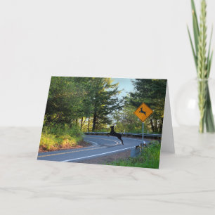 Deer Crossing Card