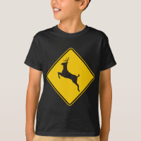 Deer Crossing Highway Sign