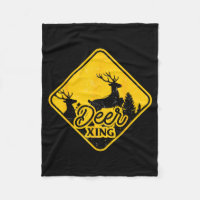 Deer Crossing Sign Christmas Xing Reindeer Funny M