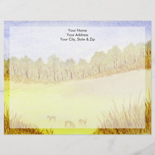 Deer Custom Letterhead (Front)