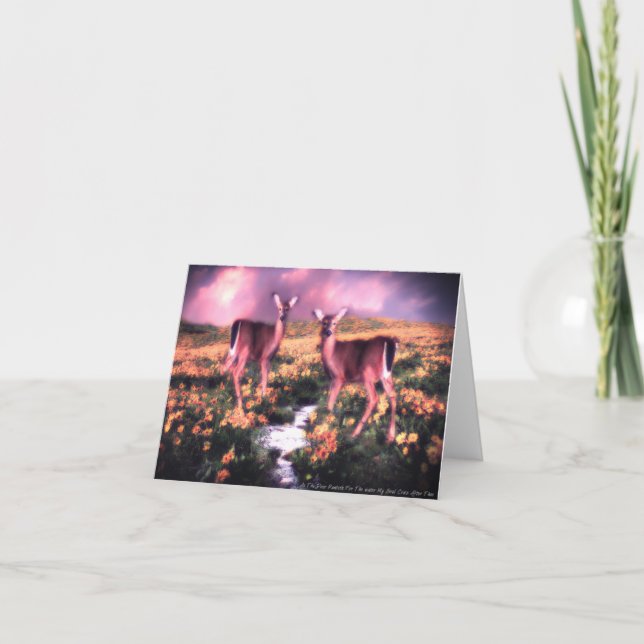 Deer Design Notecard (Front)