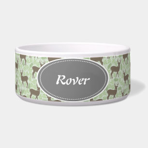 Deer Design Pet Food Bowl