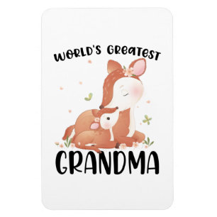 Deer Doe and Fawn World's Greatest Grandma Magnet