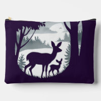 Deer Doe Fawn Accessory Pouch Travel Bag