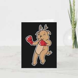 Deer Does Boxing Card