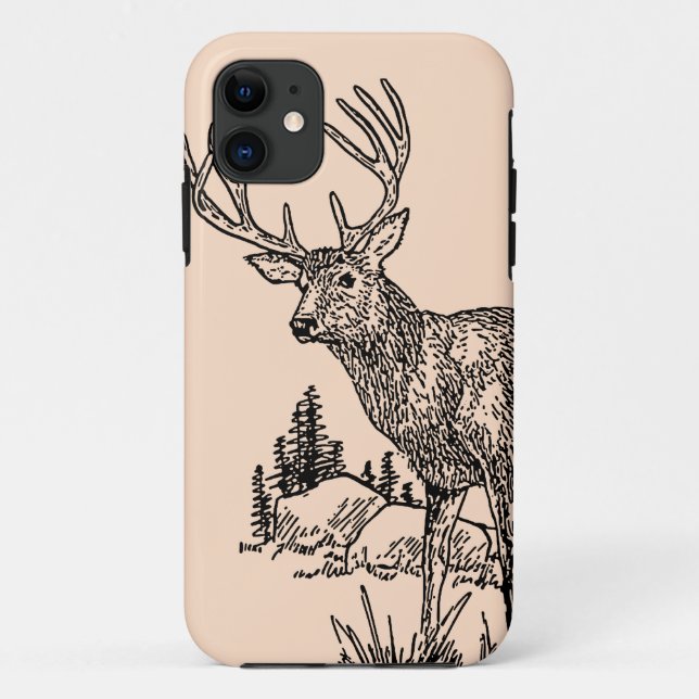 Deer Drawing iPhone 5 Case (Back)