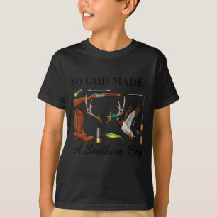 Deer Duck Fish Hunting Hello Hunting Season Christ T-Shirt