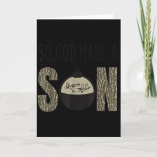 Deer Duck Fish Hunting Season Christian Son Kids B Card