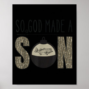 Deer Duck Fish Hunting Season Christian Son Kids B Poster