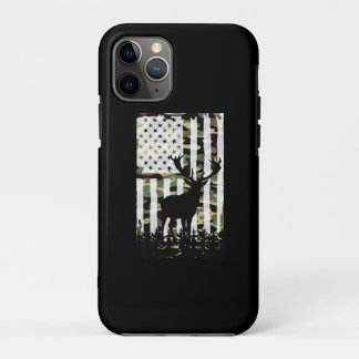 Deer Elk Buck Hunting Camo USA Flag Camoflauge Case-Mate iPhone Case