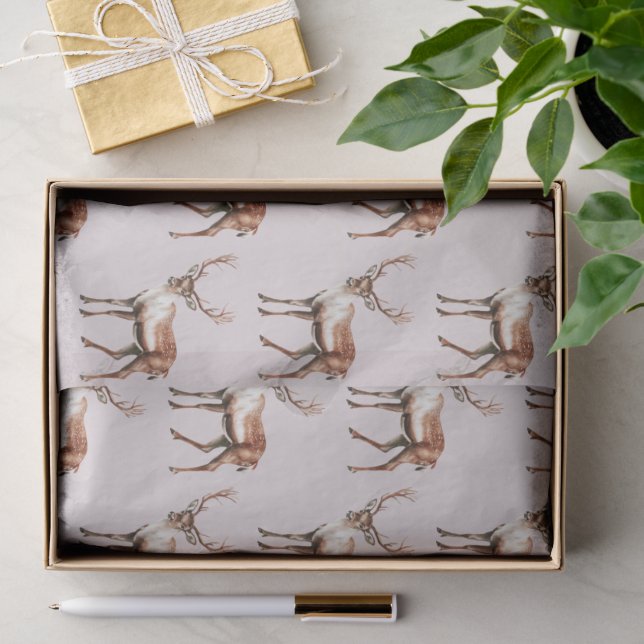 Deer Elk Christmas Tissue Paper (Gift)