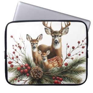 Deer Family Laptop Sleeve