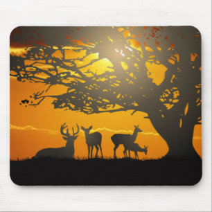 Deer Family Mouse Pad