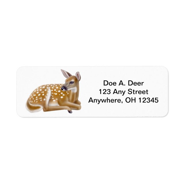 Deer Fawn Label (Front)