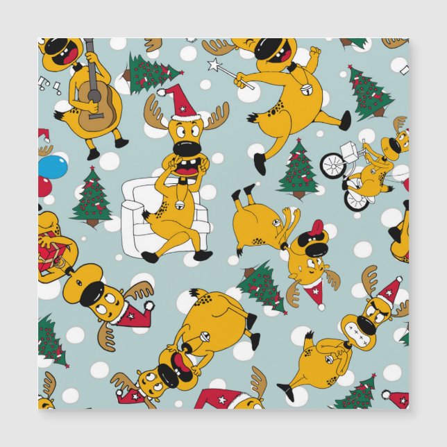 Deer Festive: Christmas Pattern Design (Front)