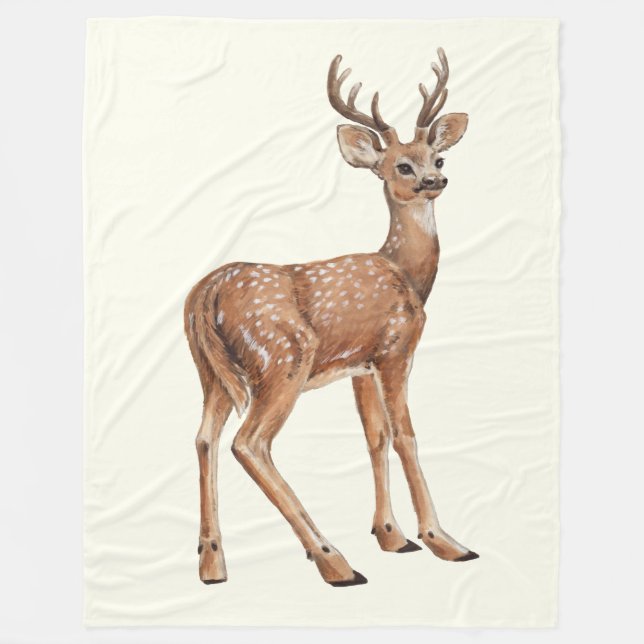 Deer Fleece Blanket (Front)