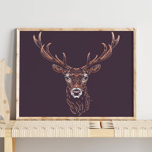 Deer | Forest Animal Deer Wall Print