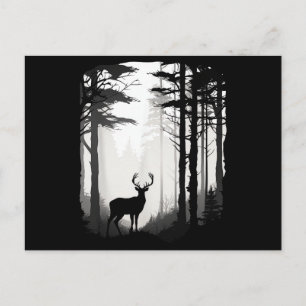 Deer Forest Wildlife Holiday Postcard