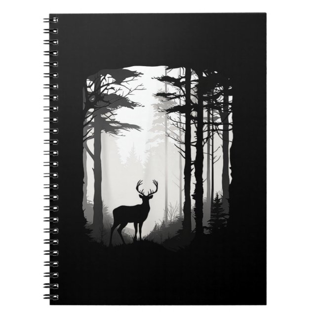 Deer Forest Wildlife Notebook (Front)