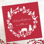 Deer Forest Wreath Christmas Holiday Card<br><div class="desc">A pretty and unique deer in the forest design for a touch of holiday magic.  Change the greeting and name to customise.  Original art by Nic Squirrell.</div>